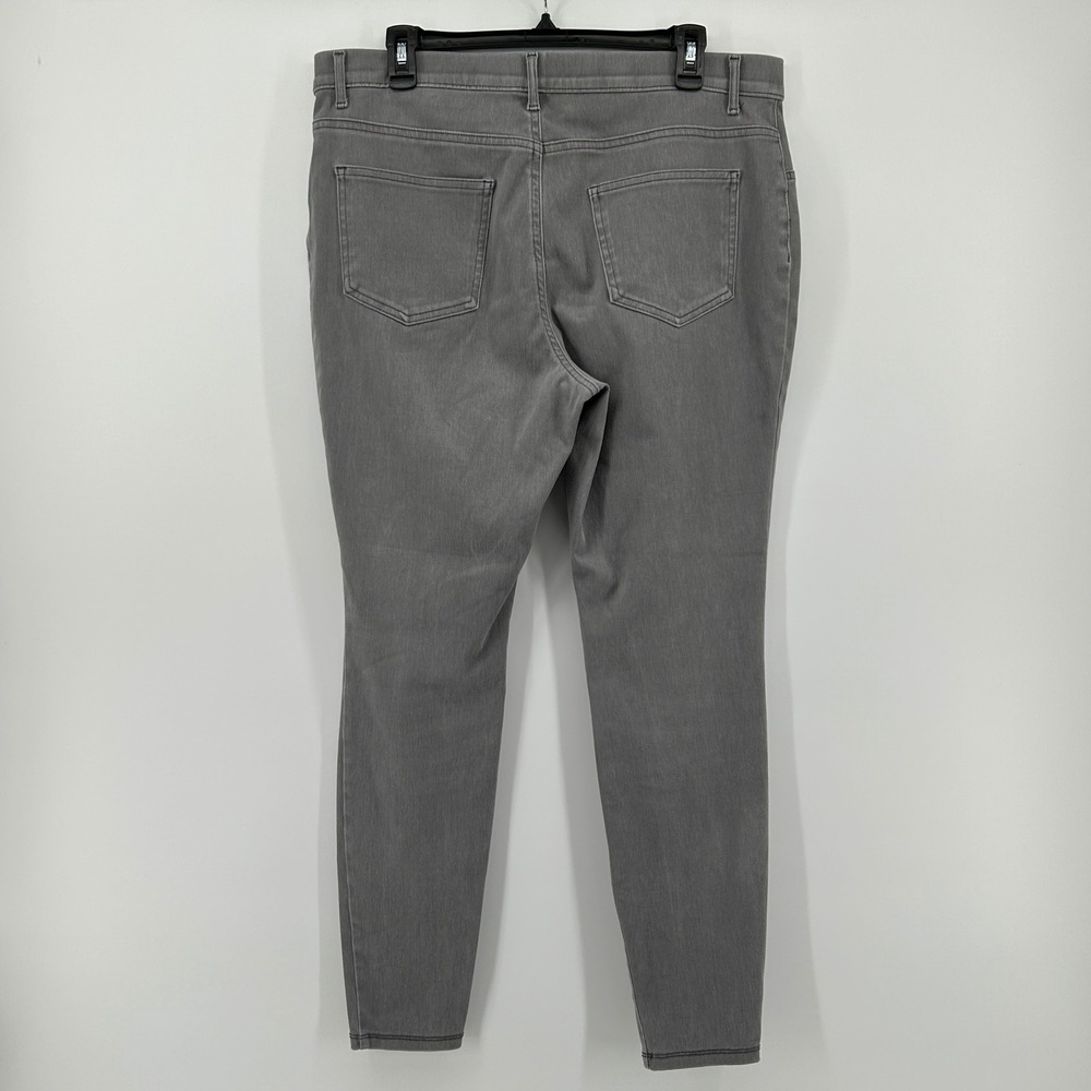 Time and Tru Gray High Rise Pull On Skinny Denim Jeggings XL Minimalist‎ Neutral - Picture 6 of 8